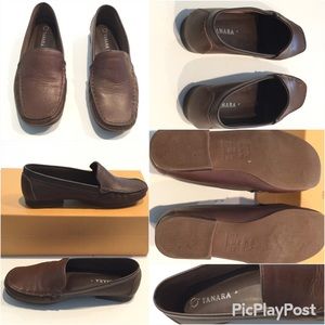 Tamara Super Soft Brazilian Loafers, Brown SZ.7